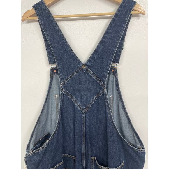 NWT Old Navy Women’s Plus Size 26 Denim Overalls Medium Wash Adjustable Straps - Picture 7 of 16